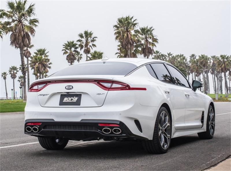 Borla 2018 Kia Stinger 3.3L V6 Turbo 2.25in Pipe Dia Dual Split Rear Exit S-Type Cat-Back Exhaust - Jerry's Rodz