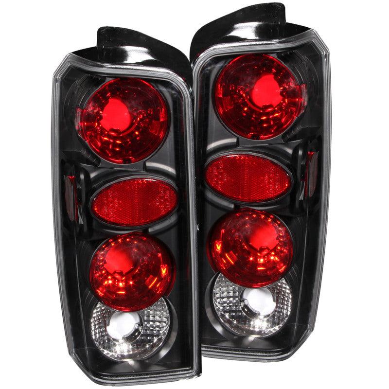 ANZO 1997-2001 Jeep Cherokee Taillights Black - Jerry's Rodz