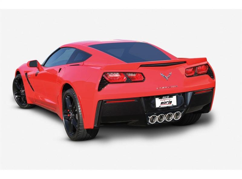 Borla 14-15 Chevy Corvette C7 w/o AFM w/o NPP Atak Rear Section Exhaust Quad Rd RL Tips - Jerry's Rodz