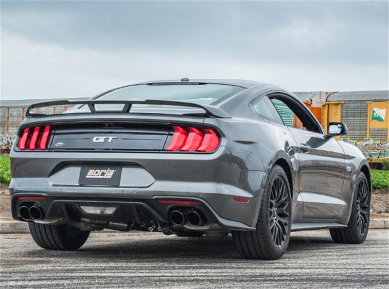 Borla 2018 Ford Mustang GT 5.0L AT/MT 3in ATAK Catback Exhaust Black Chrome Tips w/ Valves - Jerry's Rodz