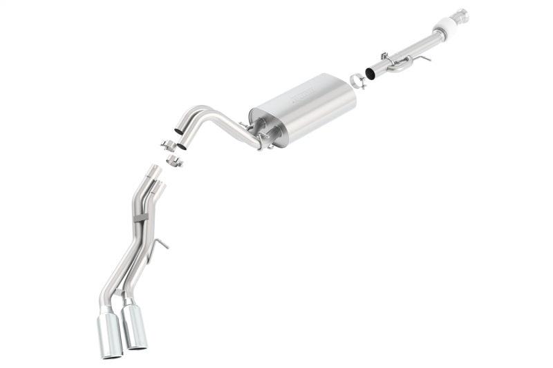 Borla 15-16 Cadillac Escalade ESV 6.2L Auto Trans Dual Round Rolled Truck Side Exit Catback Exhaust - Jerry's Rodz