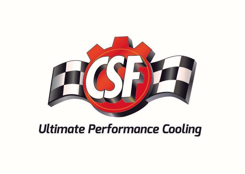 CSF Universal Half Radiator w/-16AN & Slip-On Fittings/12in SPAL Fan & Shroud - Jerry's Rodz