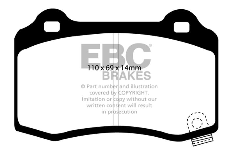 EBC 04-05 Cadillac CTS-V 5.7 Bluestuff Rear Brake Pads - Jerry's Rodz