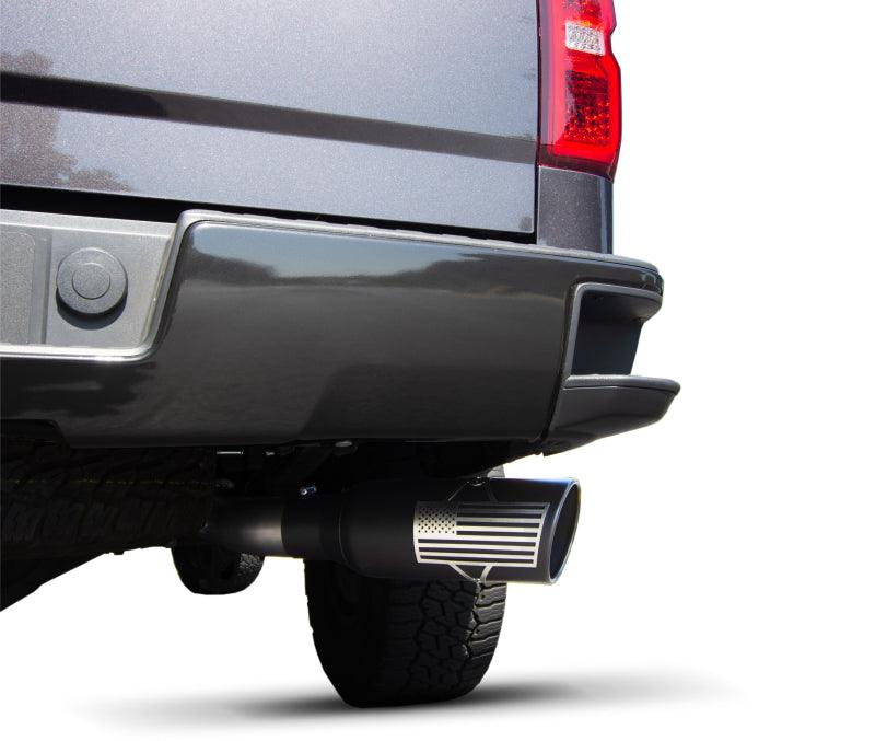 Gibson 07-18 Toyota Tundra Limited 5.7L 4in Patriot Series Cat-Back Single Exhaust - Stainless - Jerry's Rodz