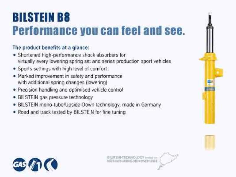 Bilstein B8 SP 01-05 BMW 325xi/330xi Front Left Monotube Strut Assembly - Jerry's Rodz