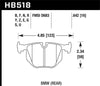 Hawk BMW 330CI/330I/330XI/525i/740i/754iL/M3/M5/X3/X5/Z4/Z8 / Range Rover HSE HT-10 Race Rear Brake - Jerry's Rodz