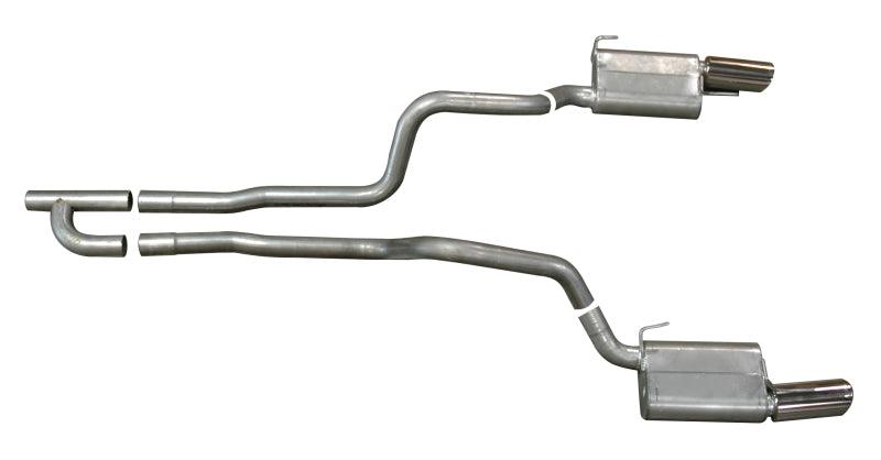 Gibson 05-10 Ford Mustang Base 4.0L 2.5in Cat-Back Dual Exhaust - Aluminized - Jerry's Rodz