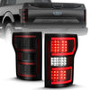 ANZO 18-19 Ford F-150 LED Taillight Black Housing Clear Lens Red Light Bar W/Sequential - Jerry's Rodz