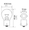 Hella Bulb 93 12V 13W BA15s S8 - Jerry's Rodz