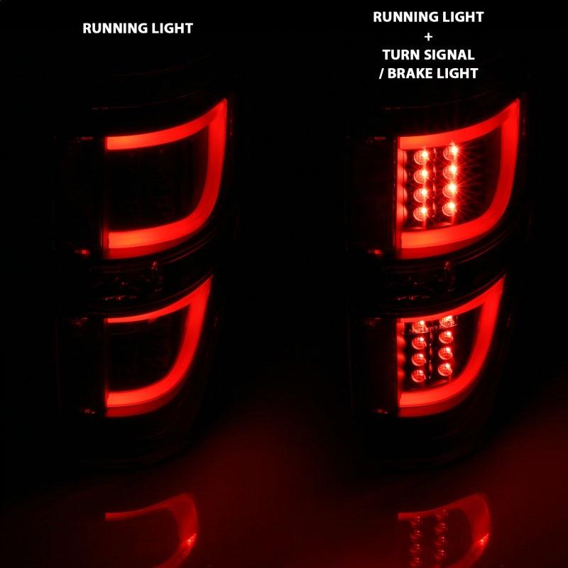 ANZO 2009-2013 Ford F-150 LED Taillights Black - Jerry's Rodz