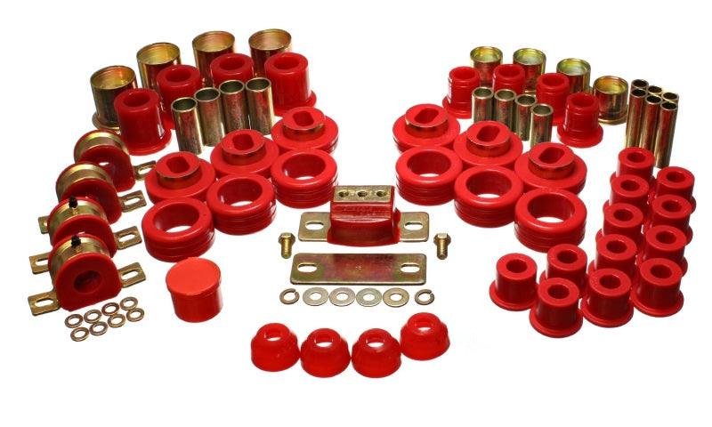 Energy Suspension 81-87 Chevy/GMC 2WD 1/2 Ton PickUp Red Hyper-flex Master Bushing Set - Jerry's Rodz