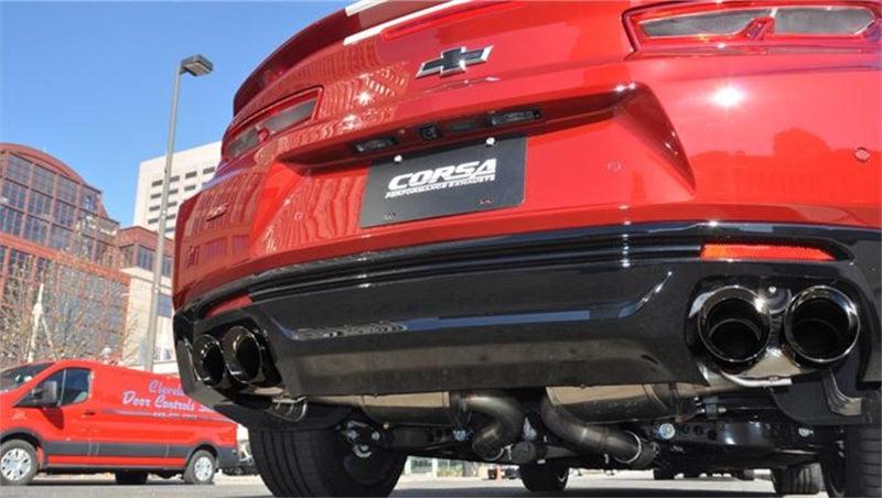 Corsa 2016 Chevrolet Camaro SS 6.2L V8 2.75in Black Xtreme Axle-Back Exhaust - Jerry's Rodz