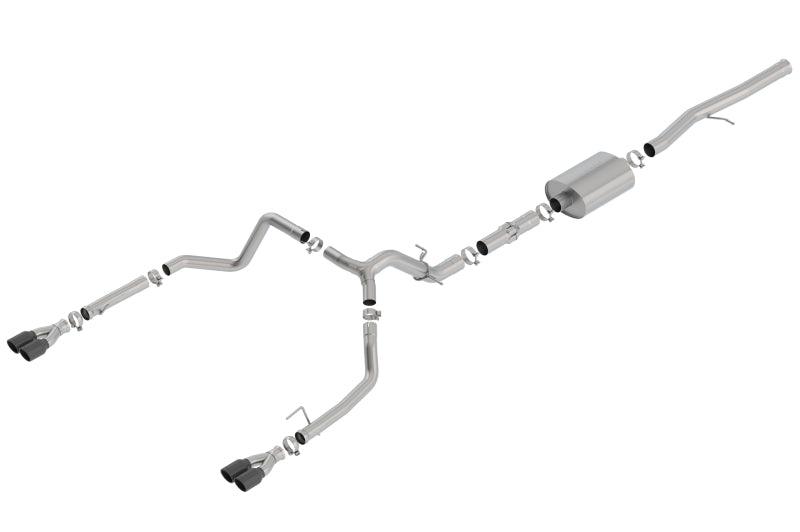 Borla 19 Chevrolet Silverado/GMC Sierra 1500 6.2L SS ATAK Catback Exhaust - Black Chrome Tips - Jerry's Rodz