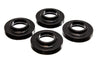 Energy Suspension 97-06 Jeep Wrangler TJ / 84-01 Cherokee Black Fr/Rear Coil Lift Isolator Set of 4 - Jerry's Rodz