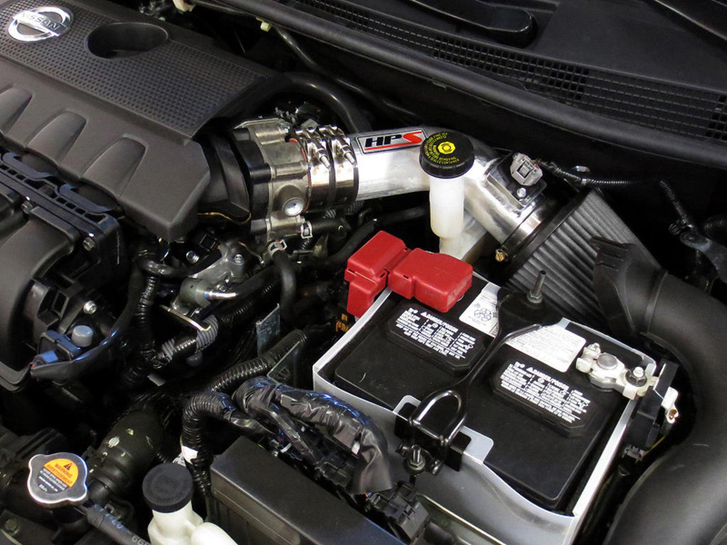 HPS Performance Polish Shortram Air Intake Kit for 13-17 Nissan Sentra 1.8L