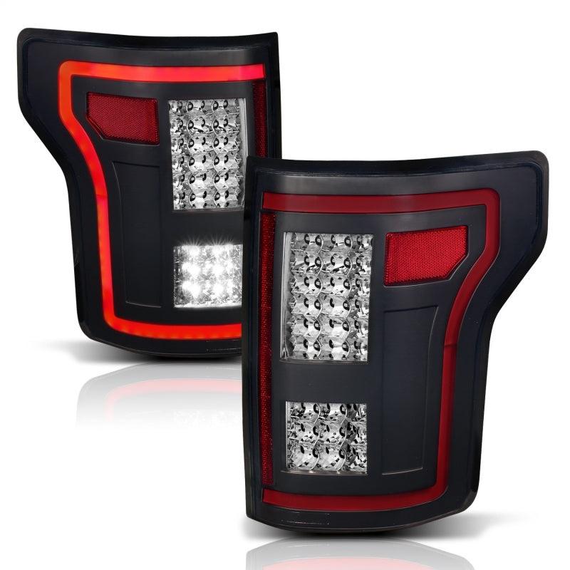 ANZO 15-17 Ford F-150 LED Taillights Black w/ Sequential - Jerry's Rodz