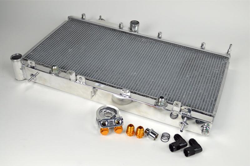 CSF 08-15 Subaru WRX/STI 2-Row Radiator w/Built-In Oil Cooler - Jerry's Rodz