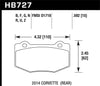 Hawk 14-15 Chevrolet Corvette Stingray Z51 (w/ J55 Brake Package) HP+ Street Rear Brake Pads - Jerry's Rodz