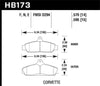 Hawk 84-87 Chevy Corvette 5.7 HPS Street Front Brake Pads - Jerry's Rodz