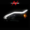 ANZO 13-15 Nissan Altima (w/o Factory HID Bulbs) Projector Headlights - w/ Light Bar Black Housing - Jerry's Rodz