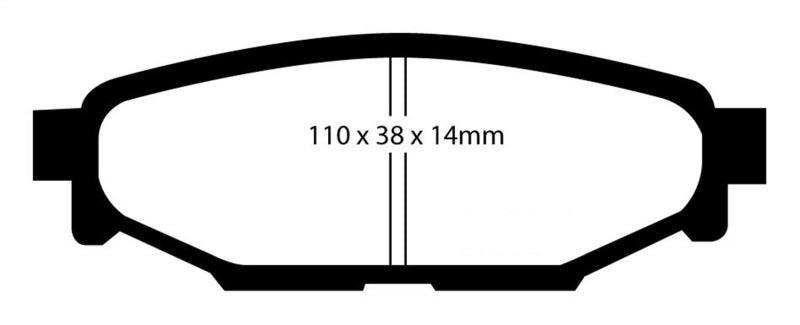 EBC 08-10 Subaru Impreza 2.5 Bluestuff Rear Brake Pads - Jerry's Rodz