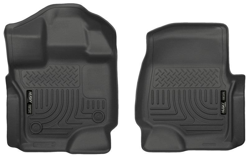Husky Liners 15-23 Ford F-150 Super/Super Crew Cab WeatherBeater Black Front Floor Liners - Jerry's Rodz