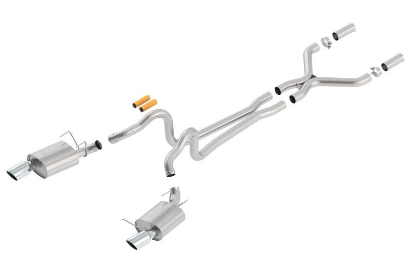 Borla 13-14 Mustang GT/Boss 302 5.0L V8 RWD Single Split Rear Exit ATAK Catback Exhaust - Jerry's Rodz