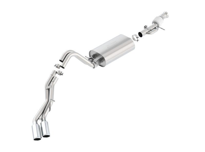 Borla Touring Cat Back 15-16 GMC Denali 6.2L V8 2.75in, 2.25in Dual Same Side Exit 4in Tips Exhaust - Jerry's Rodz