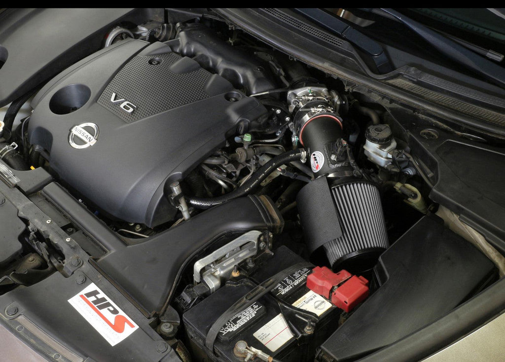 HPS Performance Black Shortram Air Intake Kit for 09-17 Nissan Maxima V6 3.5L