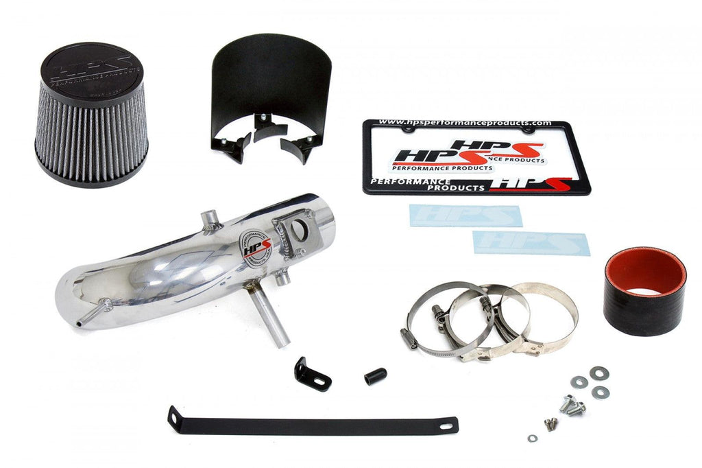 HPS Performance Polish Shortram Air Intake Kit for 12-17 Toyota Camry 2.5L 4Cyl