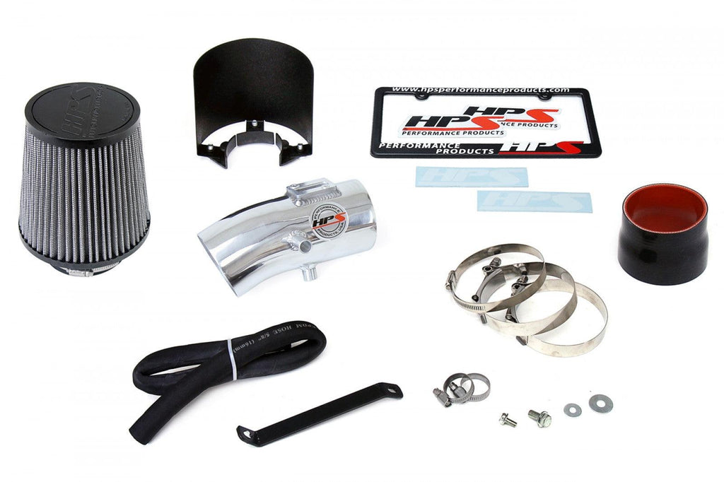 HPS Performance Polish Shortram Air Intake Kit for 09-17 Nissan Maxima V6 3.5L