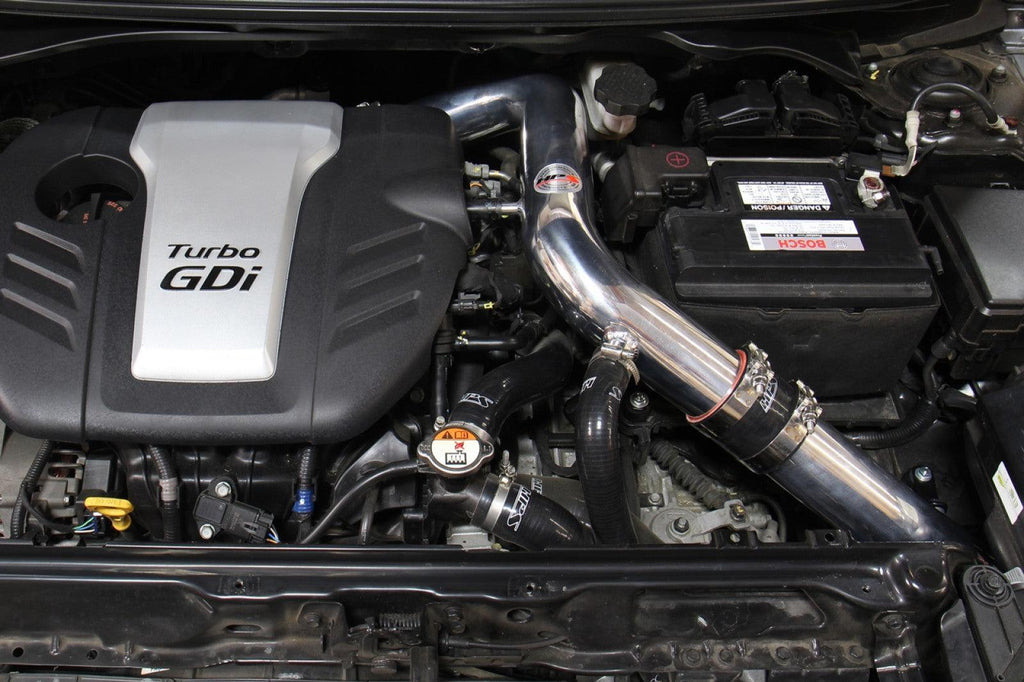 HPS Performance Polish Cold Air Intake Kit for 13-17 Hyundai Veloster Turbo 1.6L