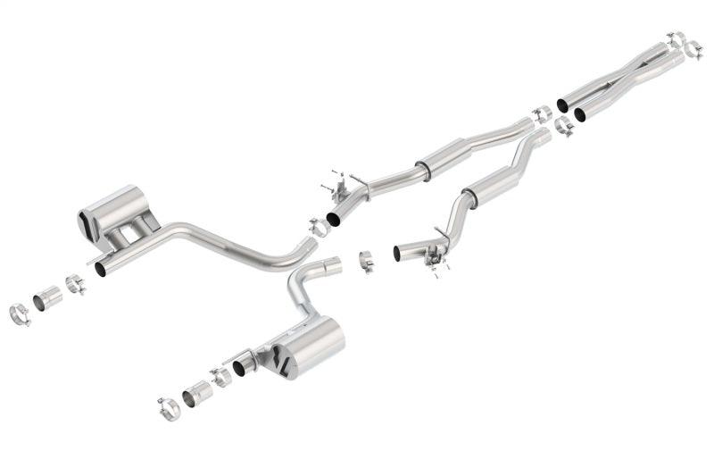 Borla 15-16 Dodge Challenger SRT 392 S-Type Catback Exhaust Single Split Rear Exit (No Tip) - Jerry's Rodz