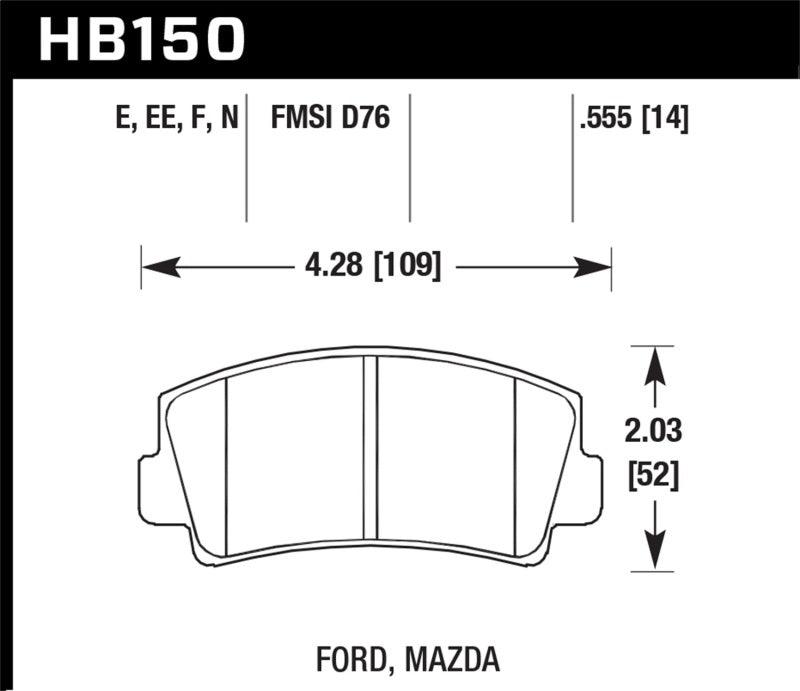 Hawk HPS Street Brake Pads - Jerry's Rodz