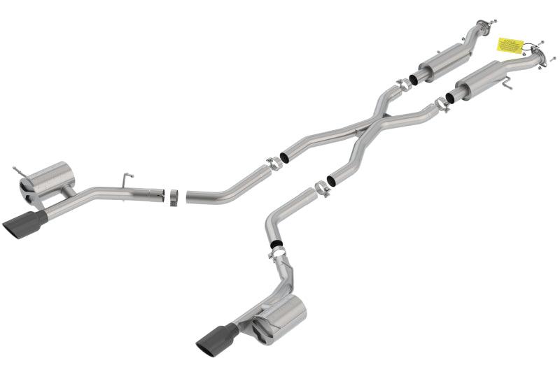 Borla 18-20 Dodge Durango SRT 6.2L V8 2.75in ATAK SS Catback Exhaust w/ BLK Chrome Tips - Jerry's Rodz