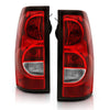 ANZO 2004-2007 Chevy Silverado Taillight Red/Clear Lens w/Black Trim (OE Replacement) - Jerry's Rodz