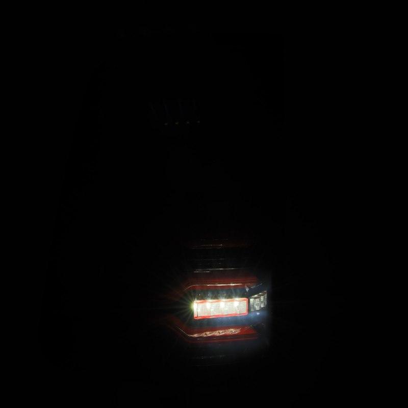 AlphaRex 19-21 Dodge Ram 1500 Luxx-Series LED Tail Lights Black/Red w/Activ Light/Seq Signal - Jerry's Rodz