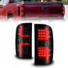 ANZO 15-19 Chevrolet Silverado 2500 HD/3500 HD LED Taillight w/ Sequential Black Housing/Smoke Lens - Jerry's Rodz