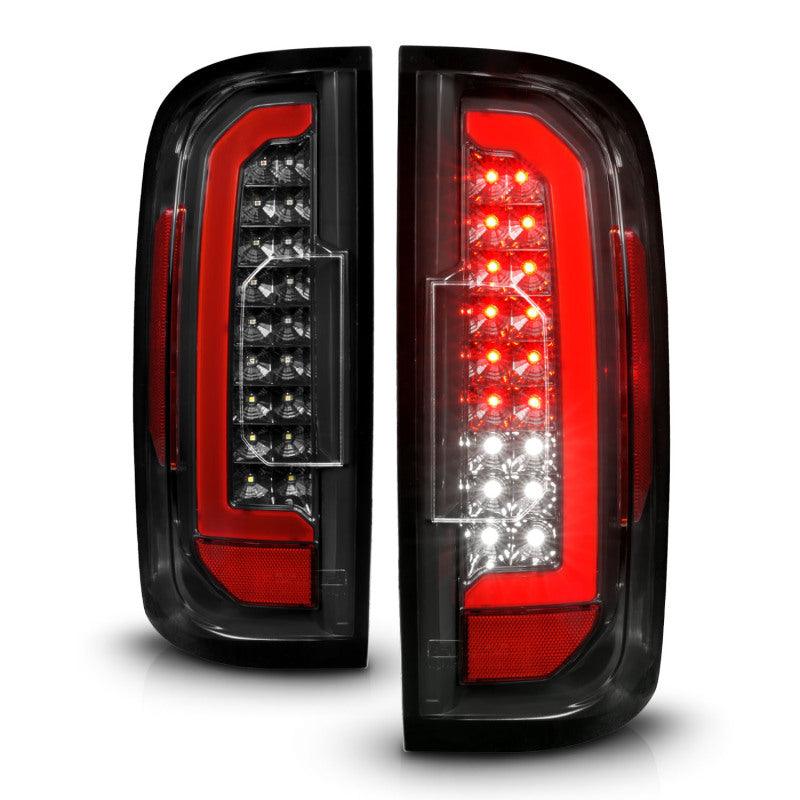 ANZO 15-21 GMC Canyon Full LED Taillights w/ Red Lightbar Black Housing/Clear Lens - Jerry's Rodz