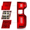 Anzo 19-21 Chevy Silverado Full LED Tailights Chrome Housing Red/Clear Lens G2 (w/C Light Bars) - Jerry's Rodz