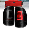 ANZO 1997-2004 Dodge Dakota LED Taillights Black Housing Smoke Lens Pair - Jerry's Rodz