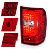 ANZO 2001-2011 Ford Ranger LED Tail Lights w/ Light Bar Chrome Housing Red/Clear Lens - Jerry's Rodz
