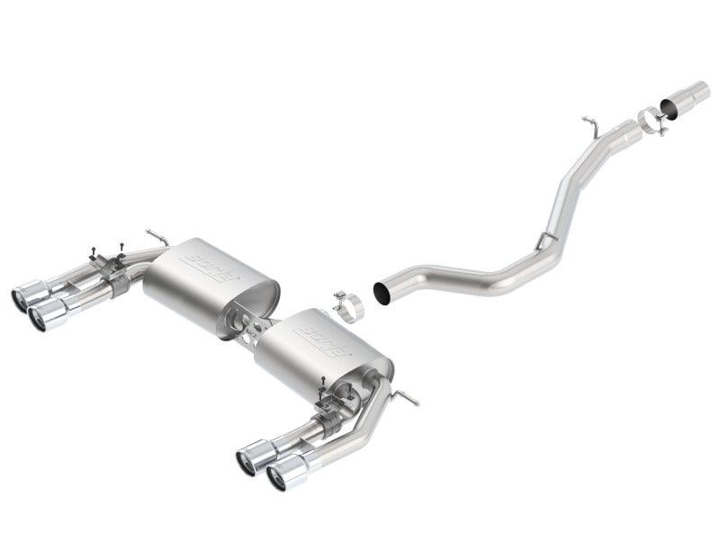 Borla 13-15 Audi S3 S-Type Dual Round Rolled Catback Exhaust - Jerry's Rodz