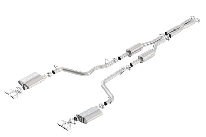 Borla 09-14 Dodge Challenger R/T 5.7L RWD 2Dr. 2.5in. ATAK CB Exhaust - Dual Split Rear Exit - Jerry's Rodz