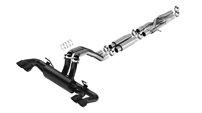 Borla 21-22 Jeep Wrangler Rubicon 392 6.4L V8 AT 4WD 4DR ATAK Cat-Back Exhaust - Coated Black - Jerry's Rodz