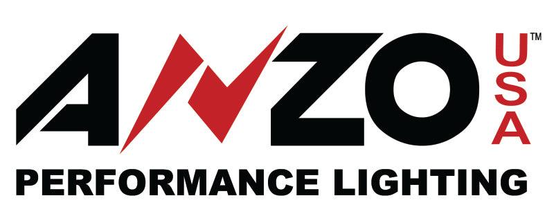 ANZO 2016-2017 Toyota Tacoma Projector Headlights w/ Plank Style Black w/ Amber - Jerry's Rodz