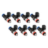 Injector Dynamics 1050cc Injectors 34mm Length No Adaptor Top 15mm Orange Lower O-Ring (Set of 8) - Jerry's Rodz