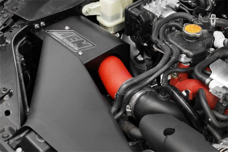 AEM 2018 Subaru WRX STI 2.5L H4 F/I Cold Air Intake System - Wrinkle Red - Jerry's Rodz