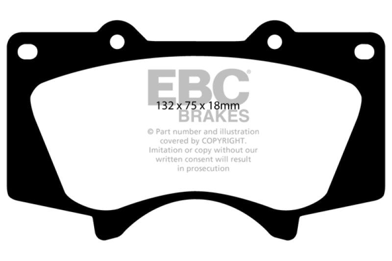 EBC 2005+ Toyota Tacoma 2WD/4WD Bluestuff Front Brake Pads - Jerry's Rodz