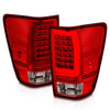 Anzo 04-15 Nissan Titan Full LED Tailights Chrome Housing Red/Clear Lens - Jerry's Rodz